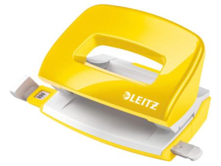 LEITZ Perforateur Nexxt 5060, en carton, jaune métallisé
