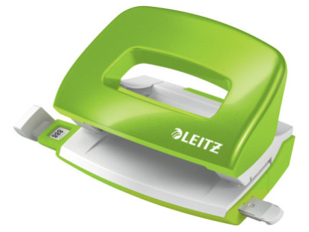 LEITZ Mini perforateur Nexxt 5060, en carton, vert métallisé