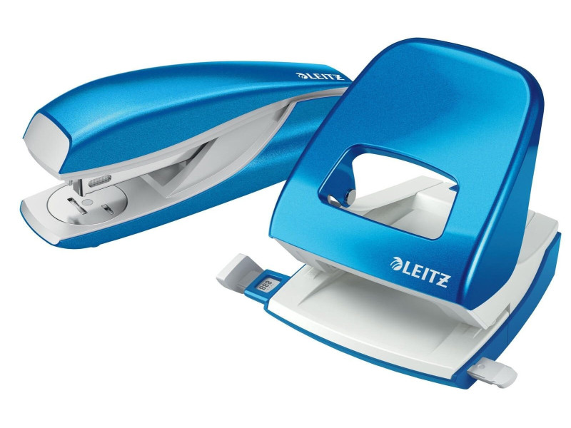 LEITZ Agrafeuse & perforateur Nexxt WOW, bleu