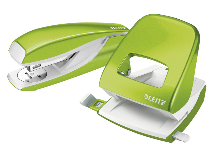 LEITZ Agrafeuse & perforateur Nexxt WOW, vert métallisé