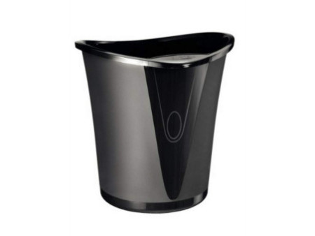LEITZ Corbeille à papier Allura, en plastique, 18 l, noir