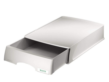 LEITZ Corbeille à courrier-tiroir Plus, format A4, gris
