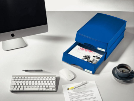LEITZ Corbeille à courrier-tiroir Plus, format A4, noir