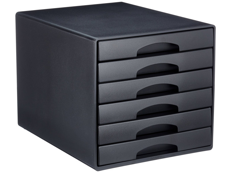 LEITZ Module de classement Plus, 6 tiroirs, noir