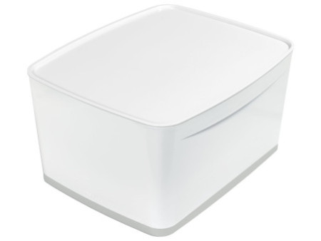 LEITZ Boîte de rangement My Box, 18 litres, blanc / gris