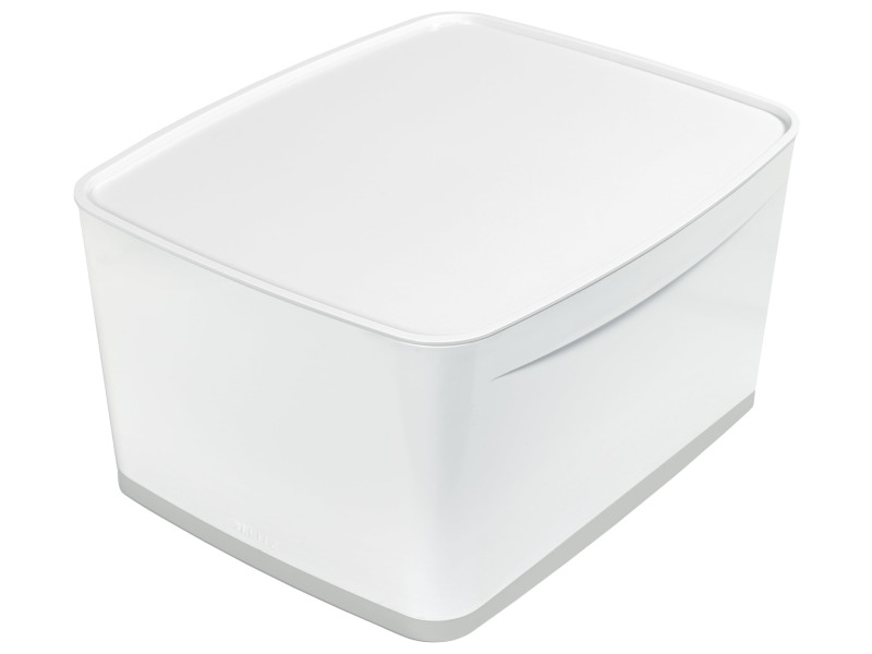 LEITZ Boîte de rangement My Box, 18 litres, blanc / gris