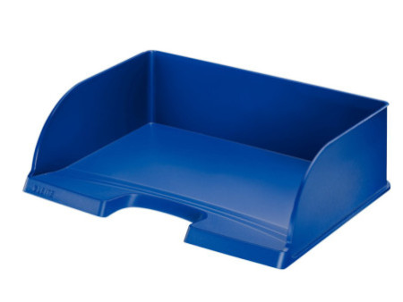 LEITZ Corbeille à courrier Plus Jumbo, A4 paysage, bleu