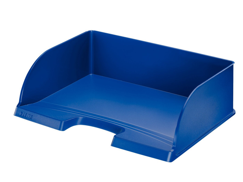 LEITZ Corbeille à courrier Plus Jumbo, A4 paysage, bleu