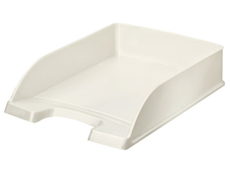 LEITZ Corbeille à courrier Plus WOW, A4, polystyrène, blanc