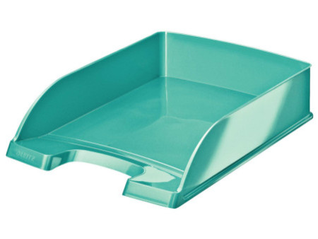 LEITZ Corbeille à courrier Plus WOW, A4, polystyrène, menthe