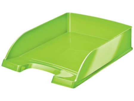 LEITZ Corbeille à courrier Plus WOW, A4, polystyrène, vert