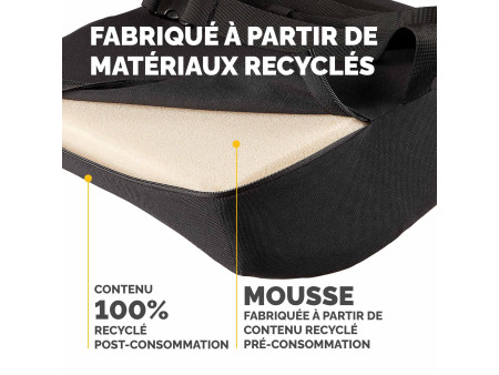 Fellowes Coussin de dossier confort Breyta, noir