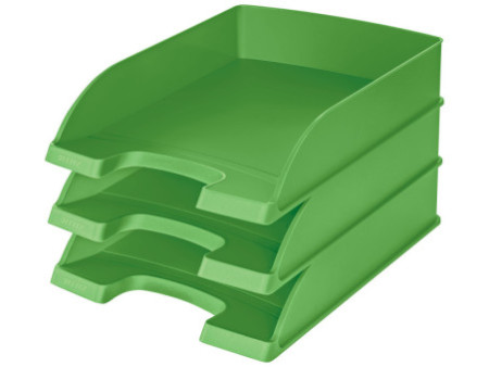 LEITZ Corbeille à courier Plus Standard, A4, vert clair
