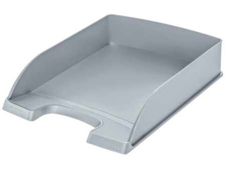 LEITZ Corbeille à courrier Plus Standard, A4, gris