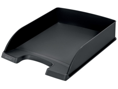 LEITZ Corbeille à courrier Plud Standard, A4, noir