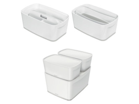 LEITZ Boîte de rangement My Box, 5 litres, blanc / gris