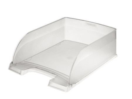 LEITZ Corbeille à courrier Plus Jumbo, A4, polystyrène,givré