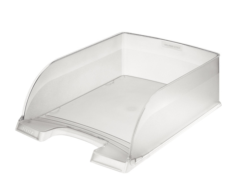 LEITZ Corbeille à courrier Plus Jumbo, A4, polystyrène,givré