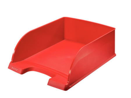 LEITZ Corbeille à courrier Plus Jumbo, A4, polystyrène,rouge