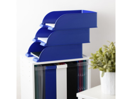 LEITZ Corbeille à courrier Plus Jumbo, A4, polystyrène,rouge