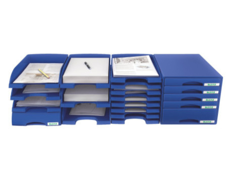 LEITZ Corbeille à courrier Plus Jumbo, A4, polystyrène,rouge