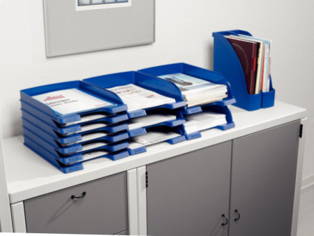LEITZ Corbeille à courrier Plus Jumbo, A4, polystyrène,rouge