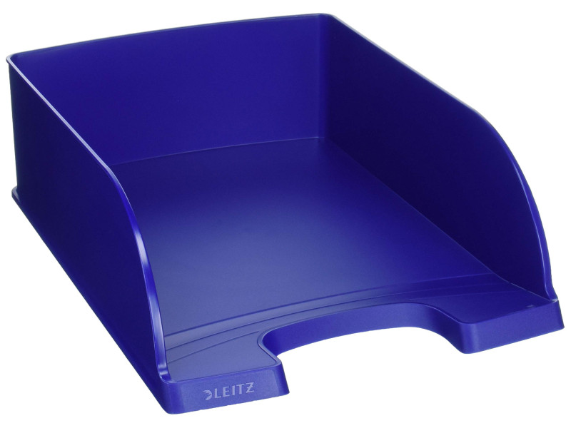 LEITZ Corbeille à courrier Plus Jumbo, A4, polystyrène, bleu
