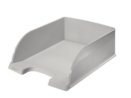 LEITZ Corbeille à courrier Plus Jumbo, A4, polystyrène, gris
