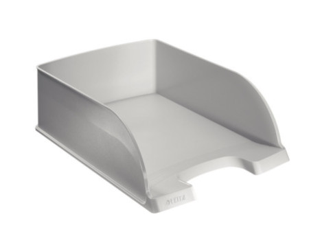 LEITZ Corbeille à courrier Plus Jumbo, A4, polystyrène, gris