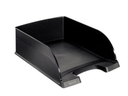 LEITZ Corbeille à courrier Plus Jumbo, A4, polystyrène, noir