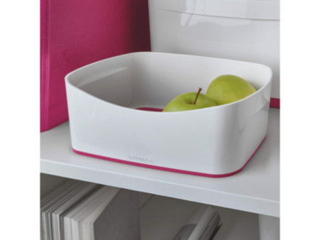 LEITZ Bac de rangement My Box, A5, blanc/rose