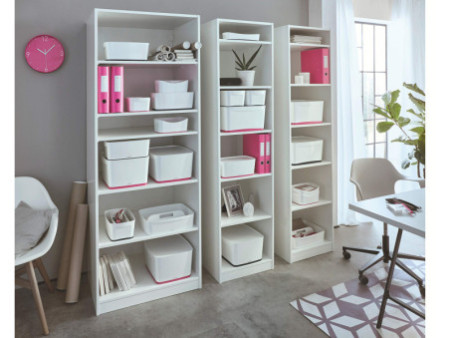LEITZ Bac de rangement My Box, A5, blanc/rose