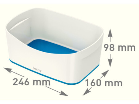 LEITZ Bac de rangement My Box, A5, blanc/bleu