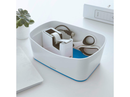 LEITZ Bac de rangement My Box, A5, blanc/bleu
