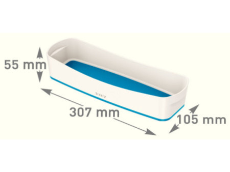 LEITZ Plumier My Box, long, blanc/bleu