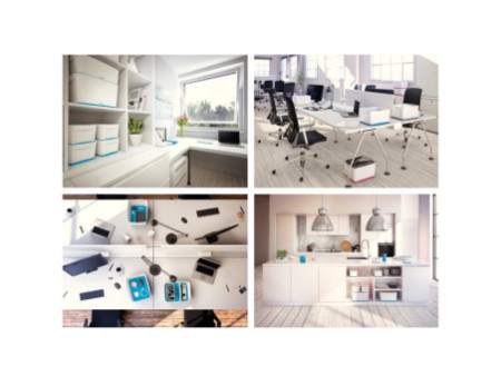 LEITZ Plumier My Box, long, blanc/bleu