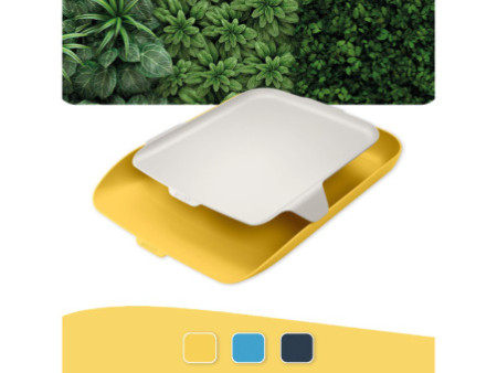 LEITZ Corbeille à courrier Cosy avec organisateur, A4, jaune