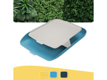 LEITZ Corbeille à courrier Cosy avec organisateur, A4, bleu
