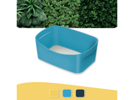 LEITZ Bac de rangement My Box Cosy, A5, bleu/gris clair