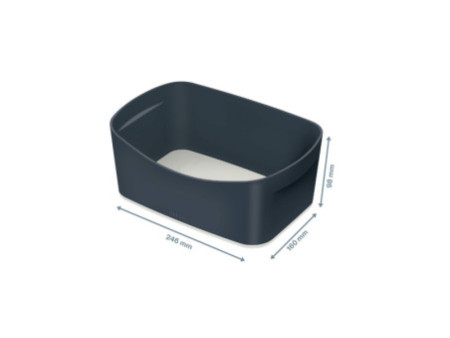 LEITZ Bac de rangement My Box Cosy, A5, gris/gris clair