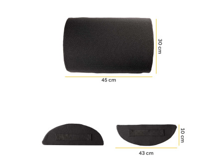 Fellowes Repose-pieds Breyta, avec fonction bascule, noir