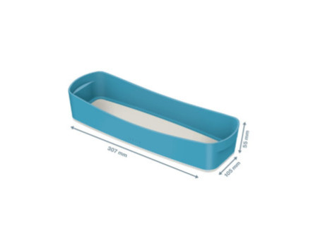 LEITZ Bac de rangement My Box Cosy, long, bleu