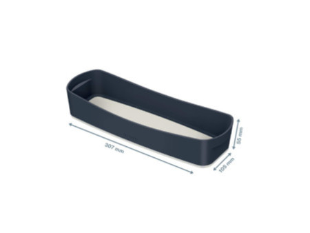 LEITZ Bac de rangement My Box Cosy, long, gris