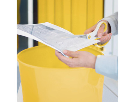 LEITZ Corbeille à papier WOW, en plastique, 15 litres, jaune