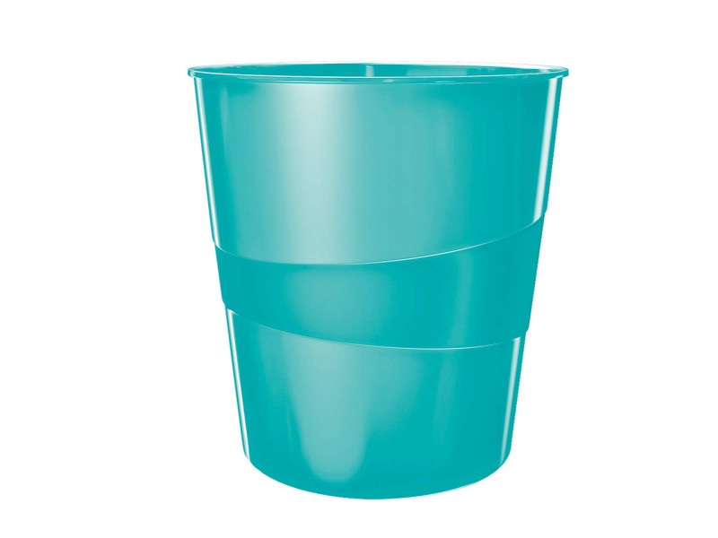 LEITZ Corbeille à papier WOW, plastique, 15 litres, menthe