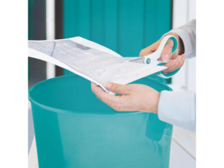 LEITZ Corbeille à papier WOW, plastique, 15 litres, menthe