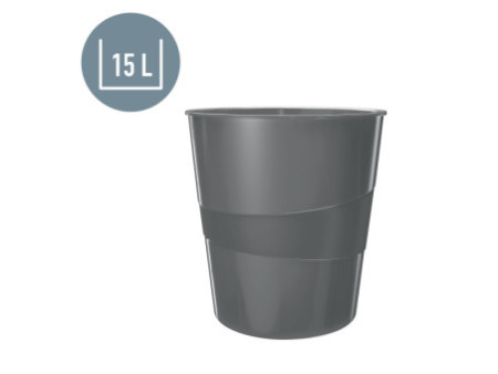 LEITZ Corbeille à papier WOW, plastique, 15 litres, menthe