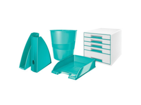 LEITZ Corbeille à papier WOW, plastique, 15 litres, menthe