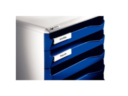 LEITZ Module de classement PS, 5 tiroirs, gris-clair/bleu