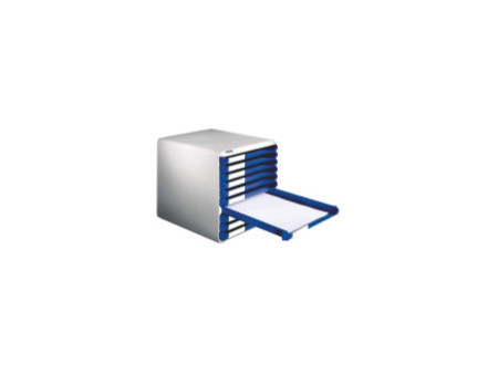 LEITZ Module de classement, 5 tiroirs, gris-clair/gris-foncé